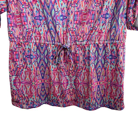 Nanette Lepore Swim Cover Up Women's Small Multicolor Geometric Tunic Dress‎ - Picture 4 of 13